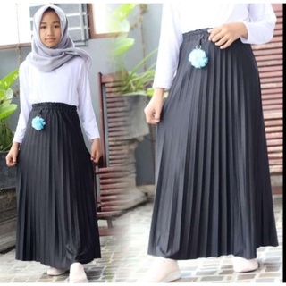 Rok Plisket Anak Part II Terlaris | Rok Anak Pom - Pom Best Seller