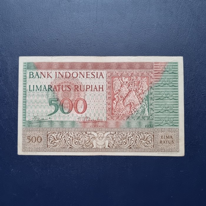 KUNO-UANG- UANG KOLEKSI SERI BUDAYA 500 RUPIAH 1952 (B) -UANG-KUNO.