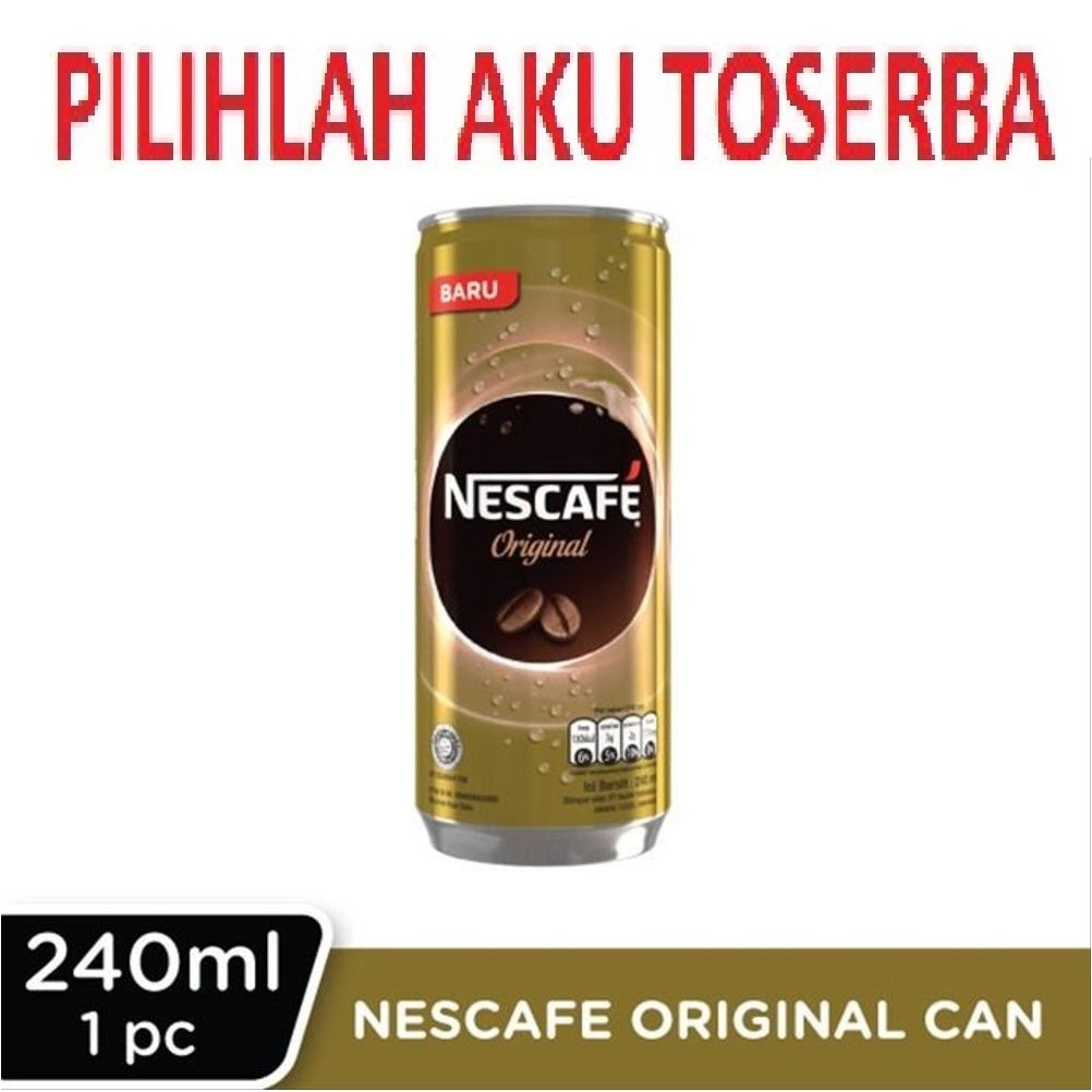 Kopi Nescafe Kaleng (Original) / Nescafe Can - 240 ml (Harga Satuan)