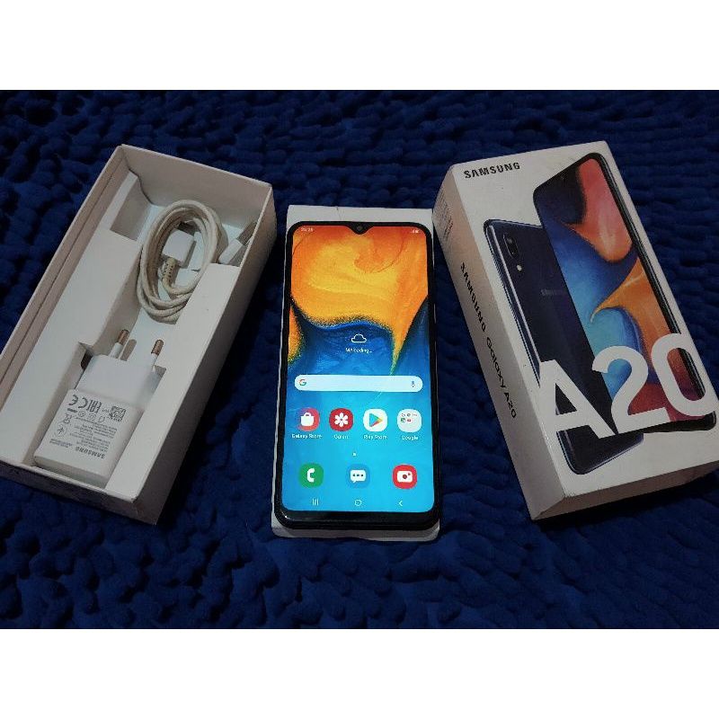 SAMSUNG A20 3/32 FULLSET SECOND SEKEN BEKAS