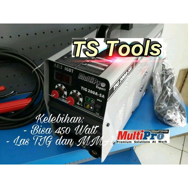 Mesin Las Argon Multipro inverter TIG 200A-SA