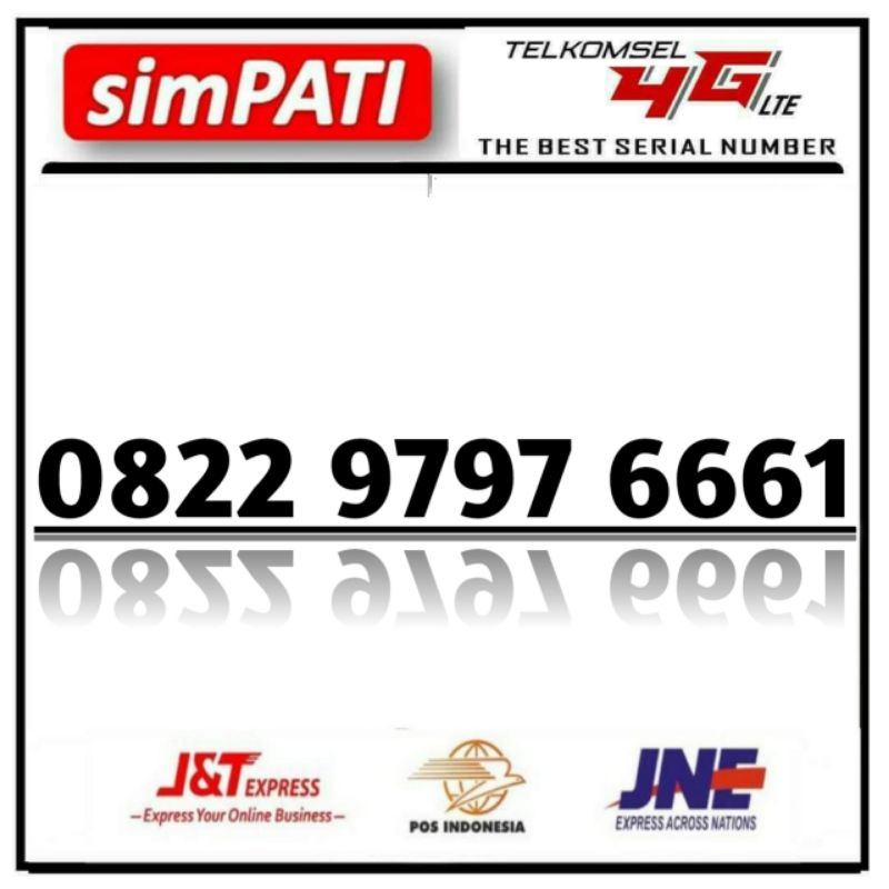 Nomor Cantik Simpati Loop 4G Lte - 0822 9797 6661