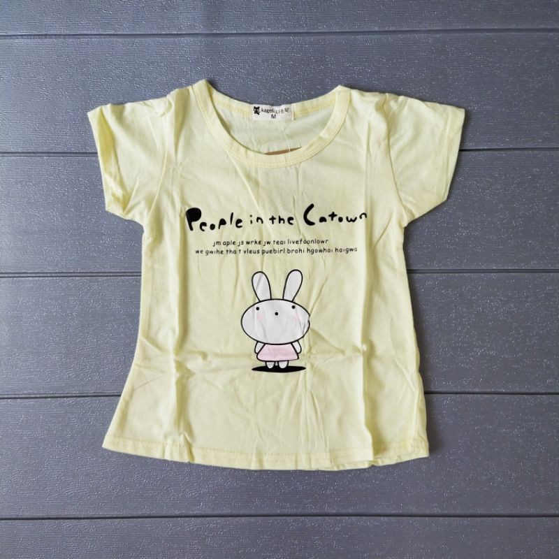 COD Kaos anak korea import Kageli usia1 , 2 tahun baju perempuan / girl / cewek / kado murah lucu