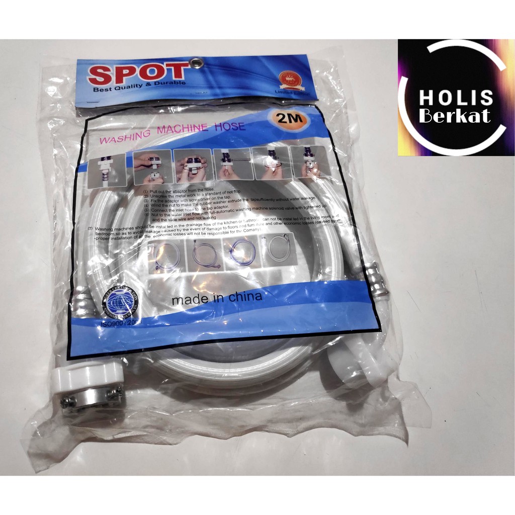 Selang Inlet Mesin Cuci (Inlet Hose) 2 meter SPOT