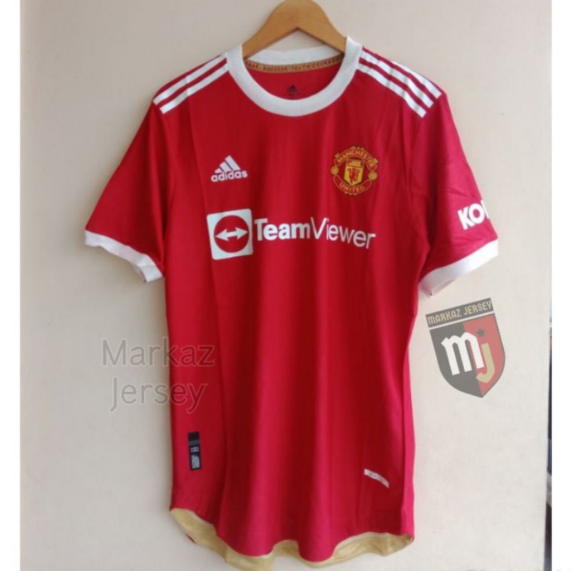 Jersey Bola MU Home Player Issue 2021-2022 GO High Quality