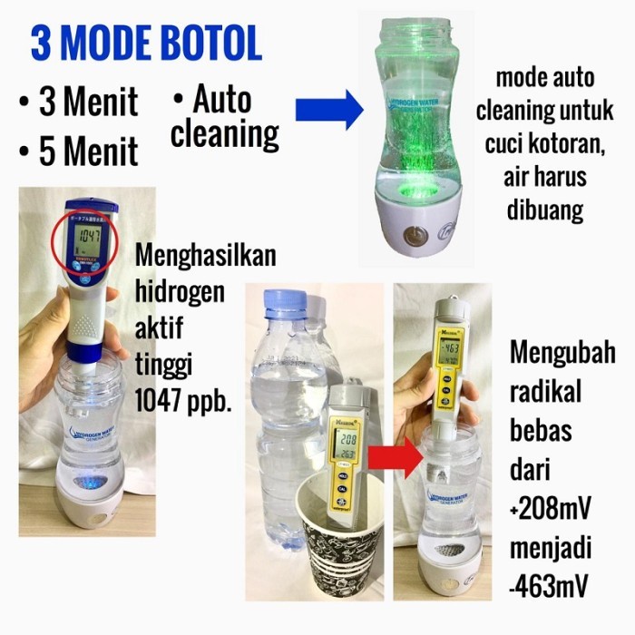 Botol Trifinity Gen2 inhalasi imunitas booster anak daya tahan tubuh lansia dgn inhaler hidrogen Surabaya