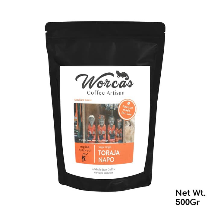 

Kopi Arabica Toraja Napo 500 Gram Medium Roast (Biji/Bubuk)