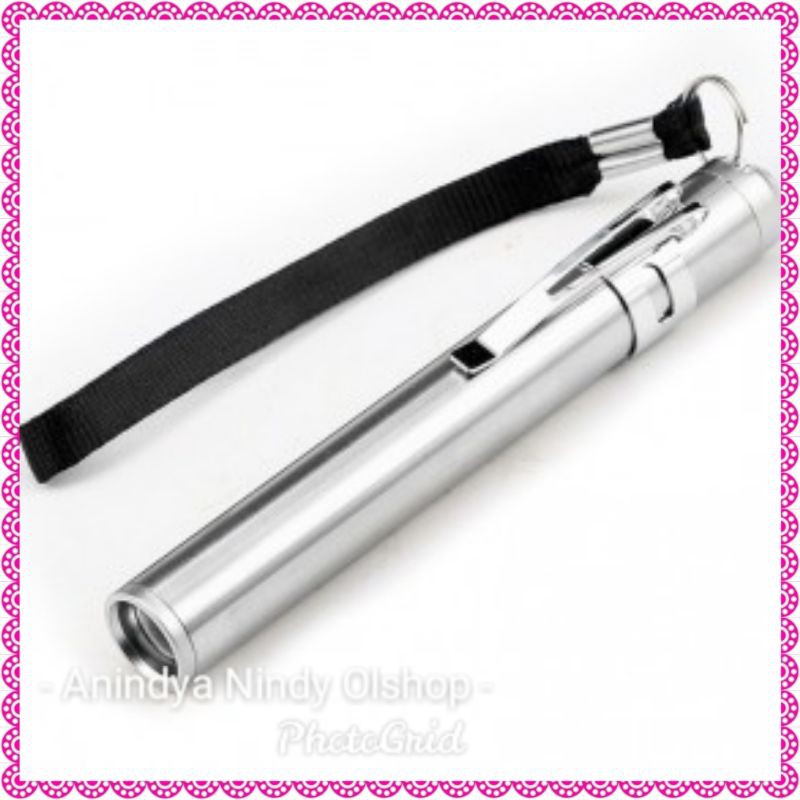 Senter LED Mini XML Cree || Senter Dokter || Mini TaffLED || Silver