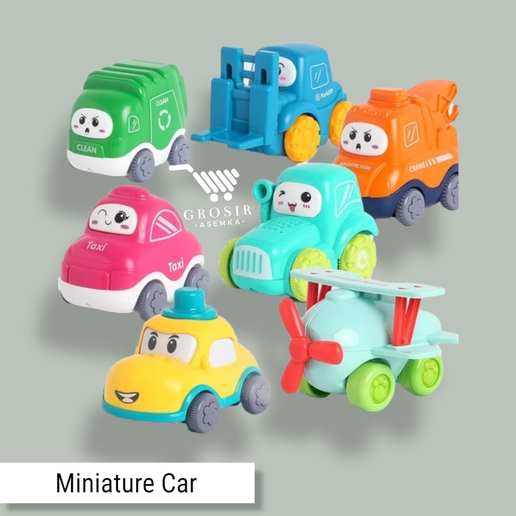 Mainan Anak Miniatur Mobil / Mainan Mobil Mobilan Lucu / Mainan Kendaraan Anak