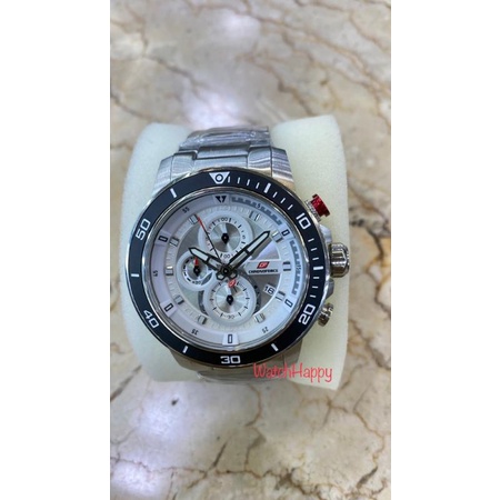 WatchHappy Chronoforce 5331 5331G Mens Watch White Dial Chrono Silver Stainless Steel Best Original