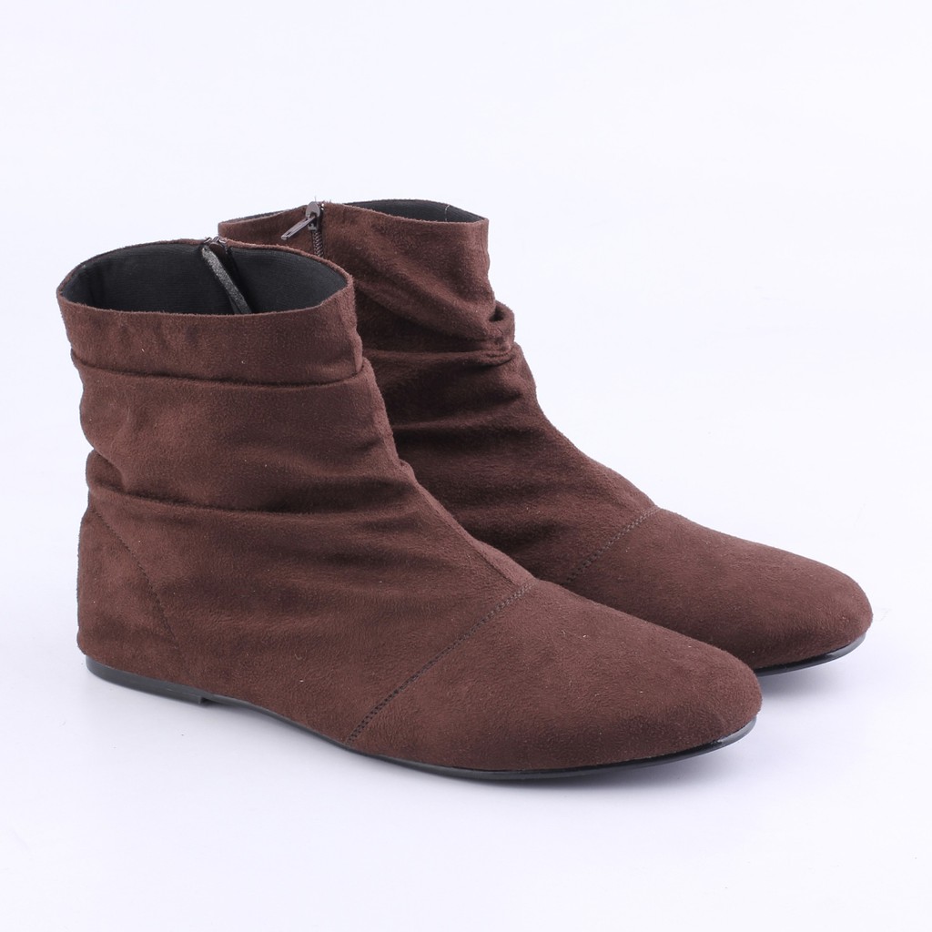 sepatu boot wanita, boots perempuan, sepatu wanita, boots flat terbaru YE091