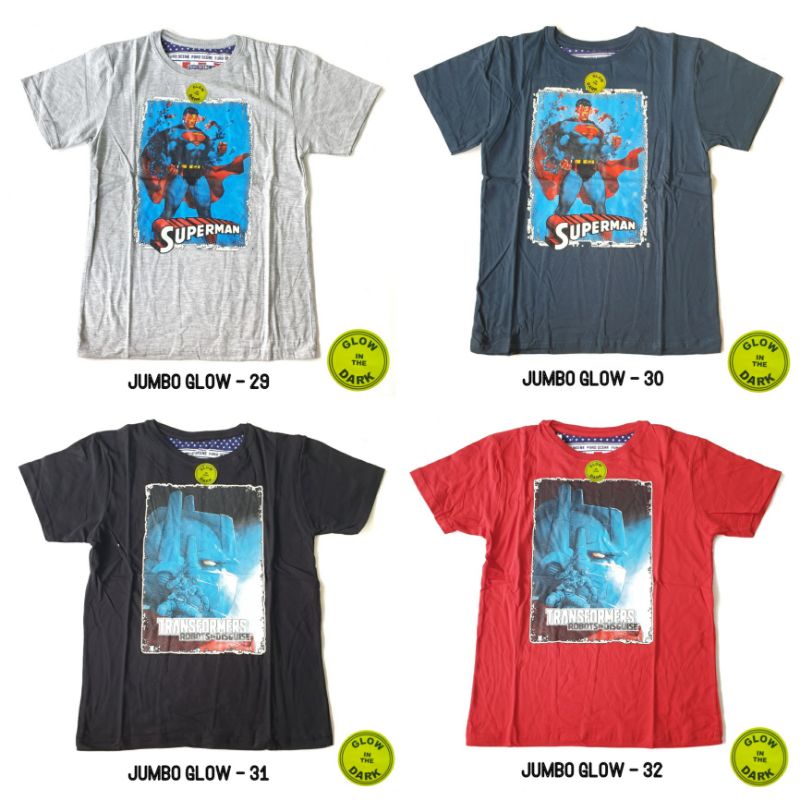 Furo Jumbo Glow In The Dark Kaos Anak Laki Superhero