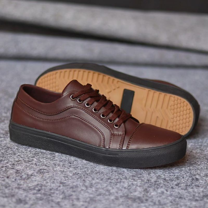 MR JOE BOAS BROWN | Sepatu Kasual Pria Loafers Formal Kerja Gaya Trendy