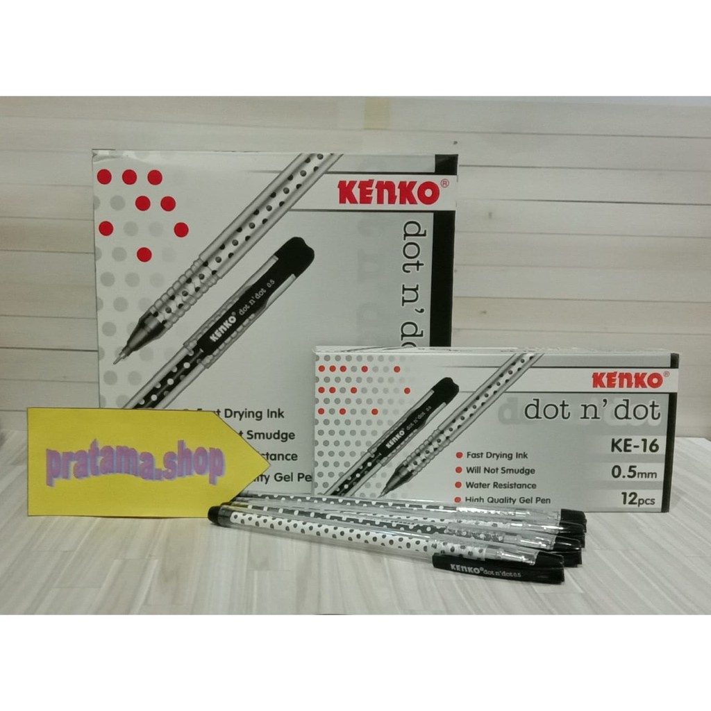 

Pulpen Gel Dot N Dot KE-16 Kenko