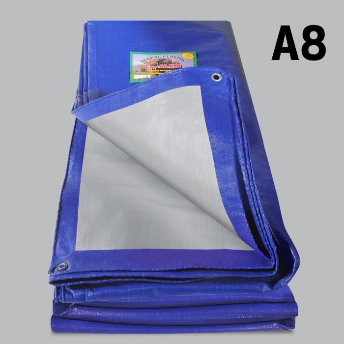 Terpal Terpal Plastik A8 Ukuran 6X8 Meter Merk Cap Gajah