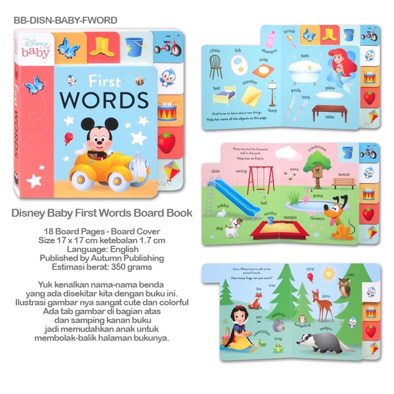 Disney Baby First Word book
