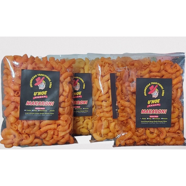 

Makaroni pedas daun jeruk 100gr,makaroni bantat,cemilan murah