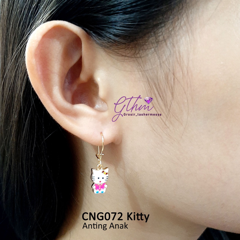 Anting Anak Kitty Anti Karat Anti Alergi Perhiasan Import Premium cocok untuk anak-anak dan remaja ana072