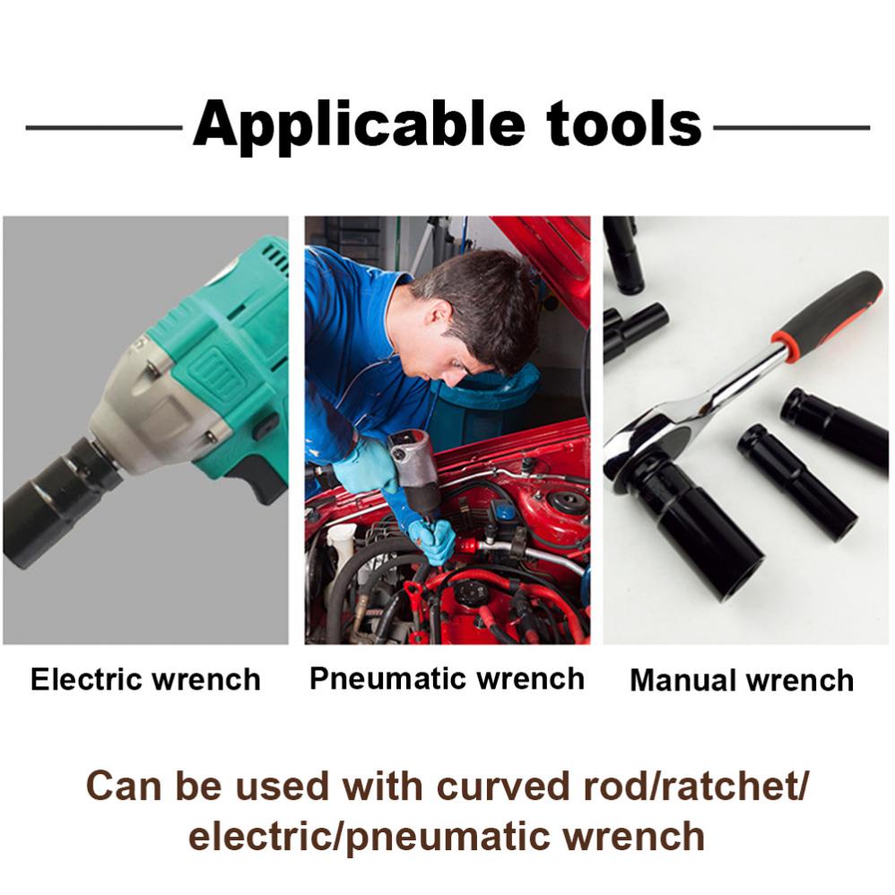 【10 pcs】Socket Panjang Impact/Extention Impact Socket Set/Alat Extension Socket Set