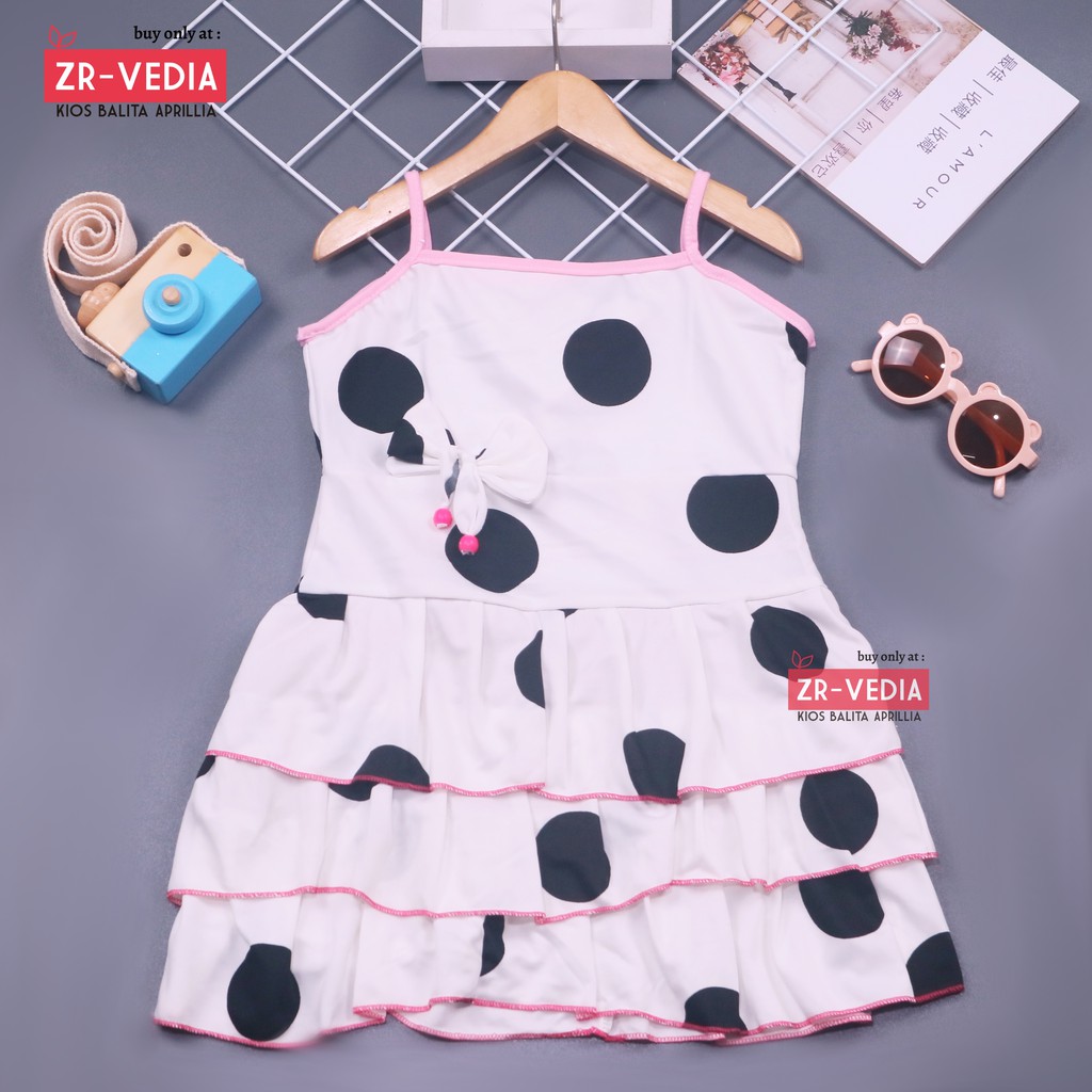 Dress Valerie uk 5-6 tahun / Dress Tanktop Baju Anak Perempuan Adem Kaos Dres Murah Pakaian Pesta