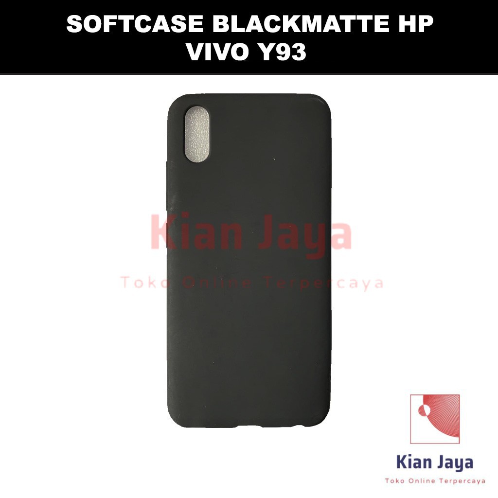 Softcase Blackmatte Handphone Vivo Y93 Antishock, Casehp, Siliconcase, Slim Design