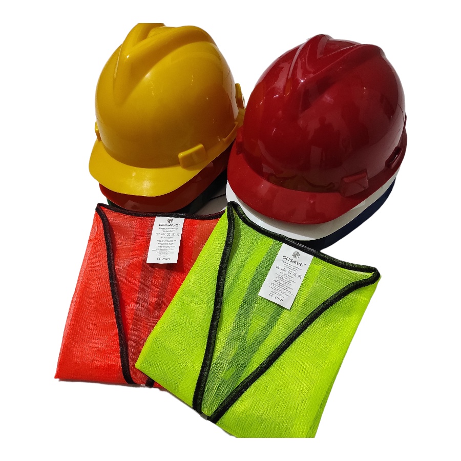 PAKET SAFETY HELM ASA STANDART DAN ROMPI 4 LINE GOSAVE