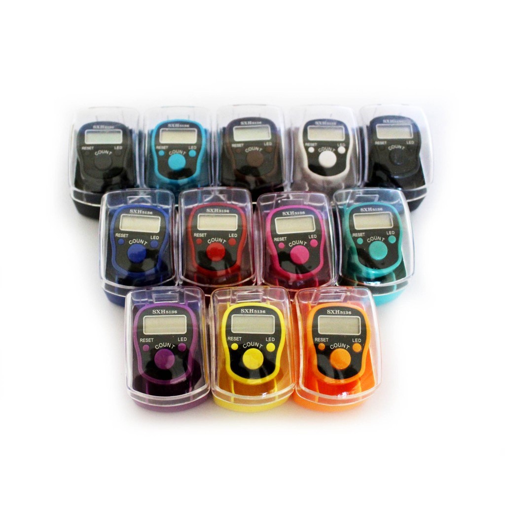 ✧YUKSHOPING✧ Alat Hitung Digital Led Tasbih Jari Counter Tally Tasbeh Ibadah Mini Import Murah Elektronik Mini R487-3