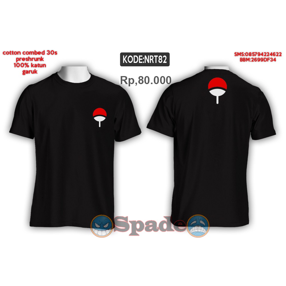 Kaos Anime Uchiha Itachi Naruto Shippuden Shopee Indonesia