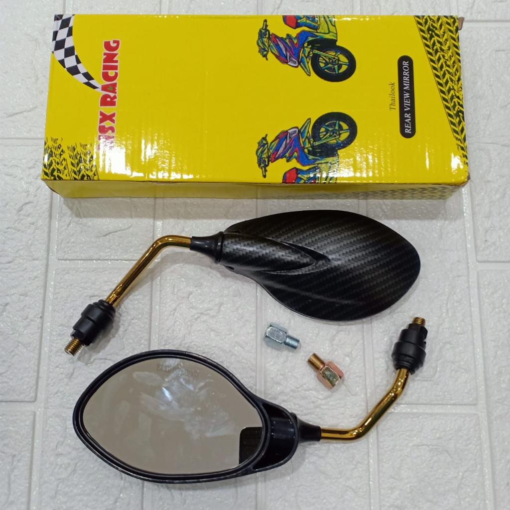 Spion X1 Original Spion X1 Yamaha Dan Honda Karbon/Hitam/Gold/Croome Ori Yamaha Universal