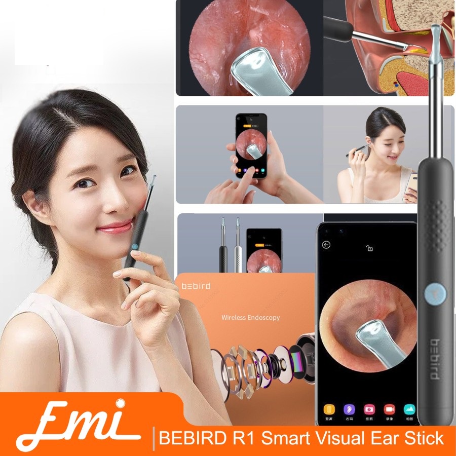 BEBIRD R1 Korek kuping KAMERA Pembersih Telinga Smart Visual Ear Stick