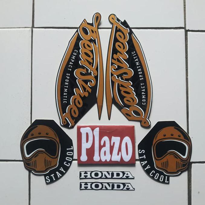 stiker motor honda beat street 2019 hitam