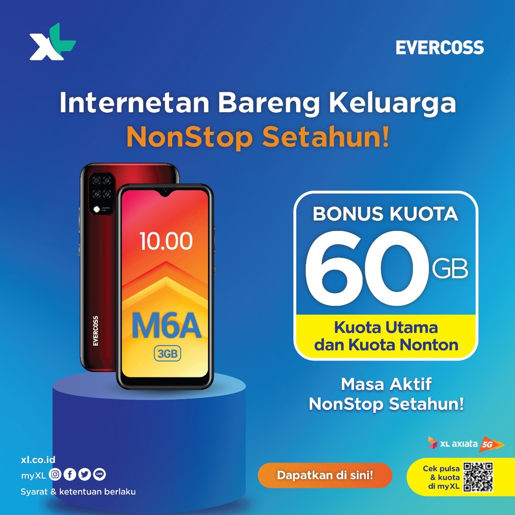 EVERCOSS M6A HP RAM 4/32GB 3/16GB-2