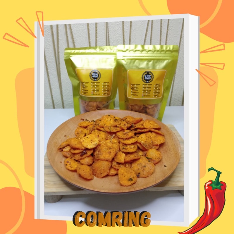 

KRIPIK COMRING PEDAS