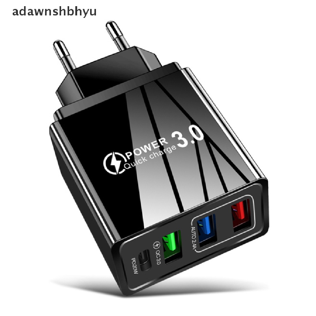 Adawnshbhyu 3.0 PD USB Charger 20W USB Type C Fast Charger Charger Cas Hp Handphone