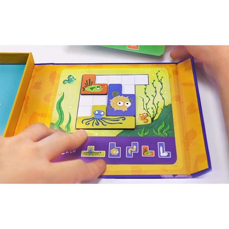 keeprae magnetic education puzzle toys mainan mengenal bentuk mainan logika