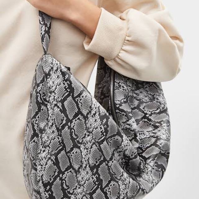 BERSHKA SALE SNAKESKIN BAG