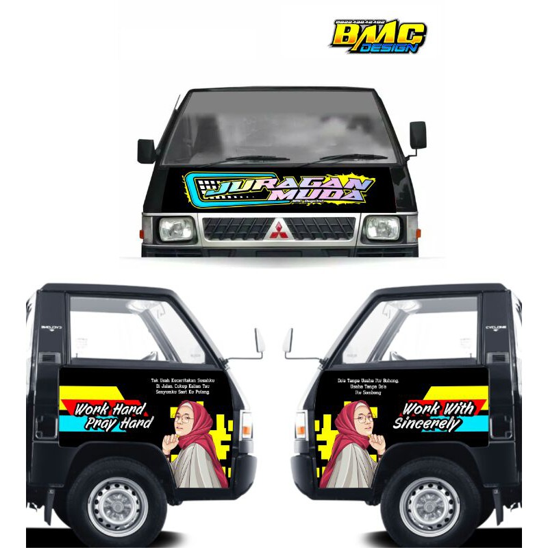 stiker Decal kabin L300 + hologram