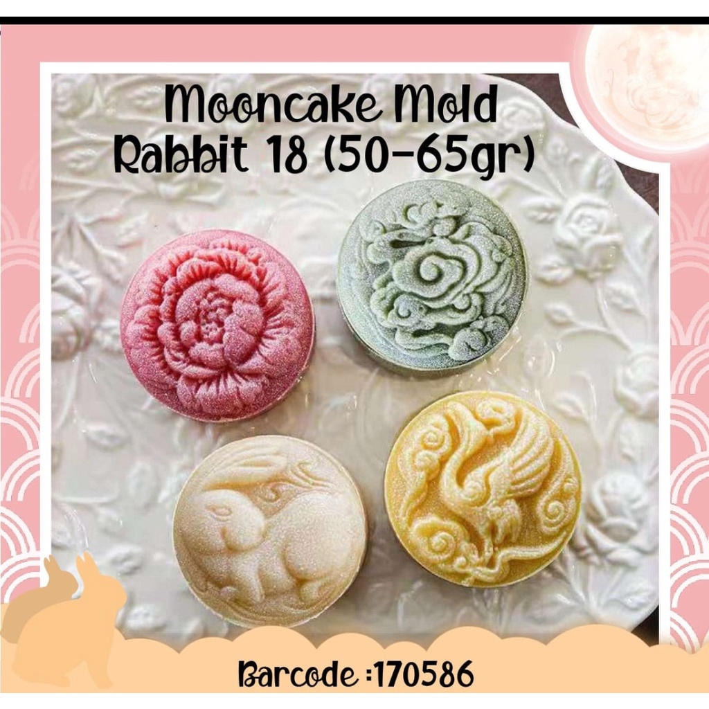 

cetakan mold moon cake rabbit 50 -60 gram