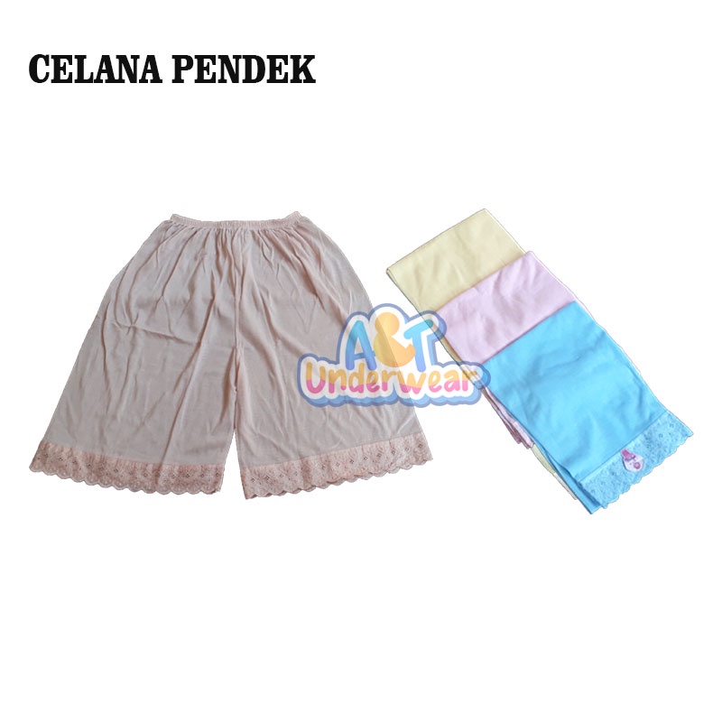 AT82-Kulot Celana Rangkap/Celana Dalam Pendek Pengganti Lejing/Rangkap rok/Celana Hamil