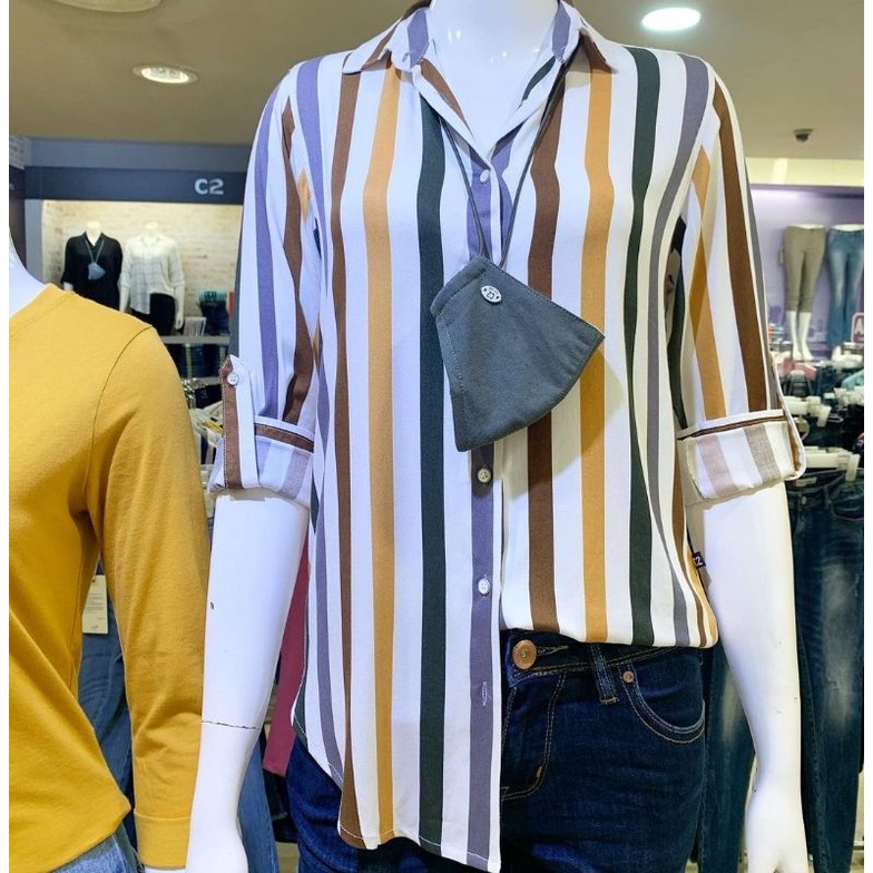 kemeja wanita merk C2 original