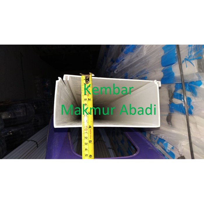 Duct Tutup 100x200mm / Kabel Duct 10x20cm / Solid Duct 200x100mm - 3 meter / Duct 3meter PUTIH