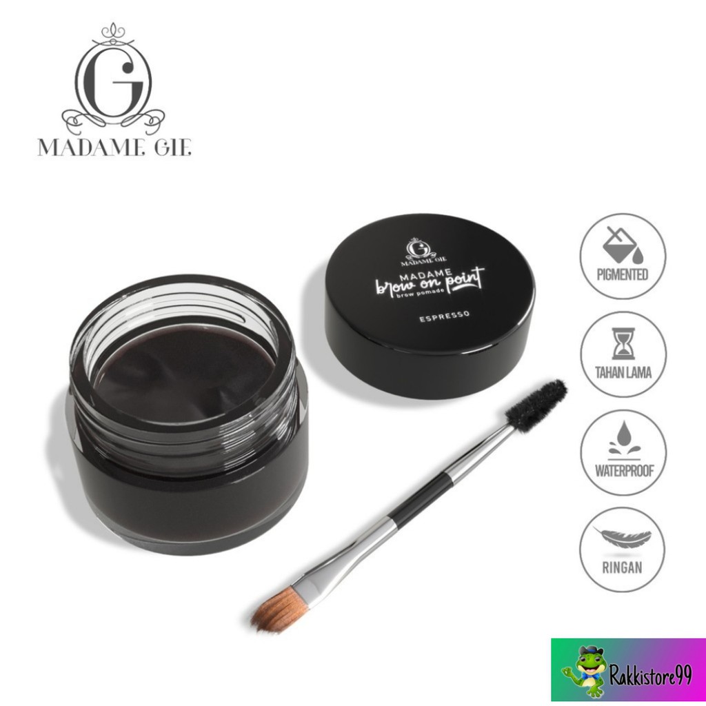 ❣️Rakkistore99❣️Madame Gie Madame Brow On Point – Make Up Eyebrow Pomade Cream Pensil Alis Waterproof(100% Original)