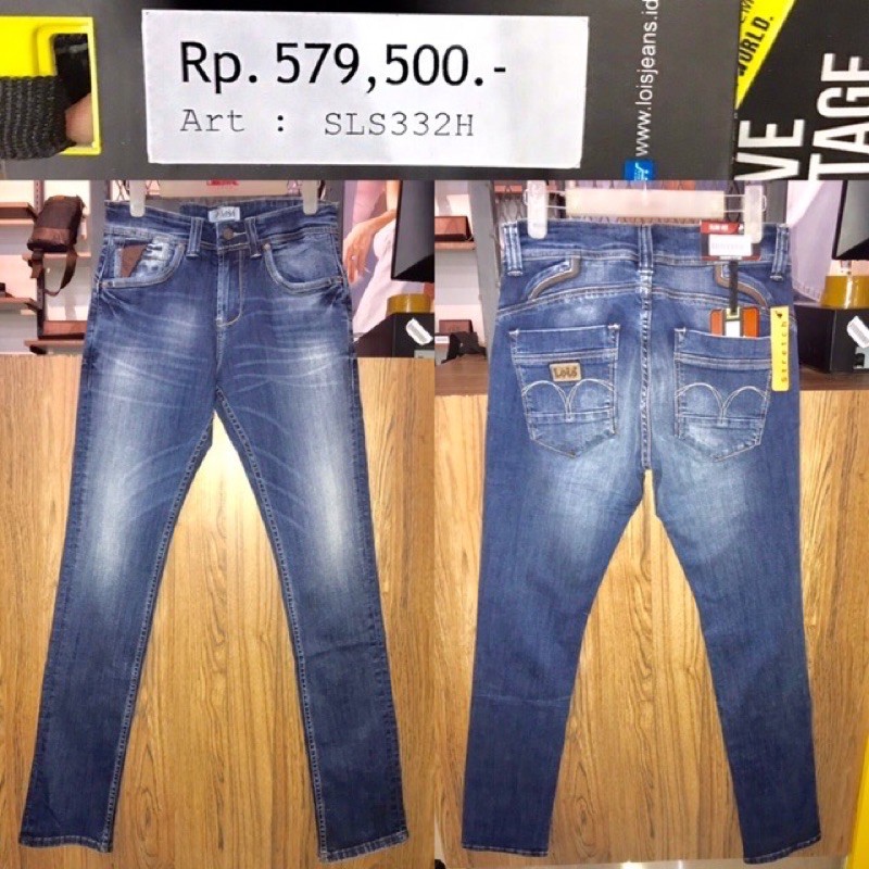 Celana Pria Slim Fit Lois Jeans Original SLS332H