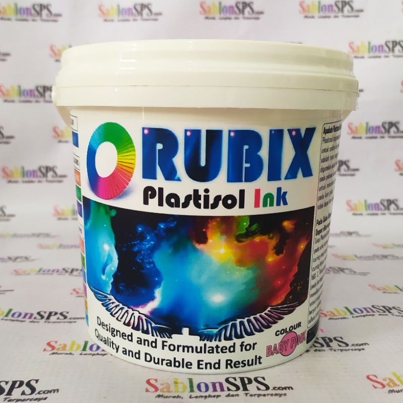 TINTA SABLON PLASTISOL RUBIX BABY PINK 1KG