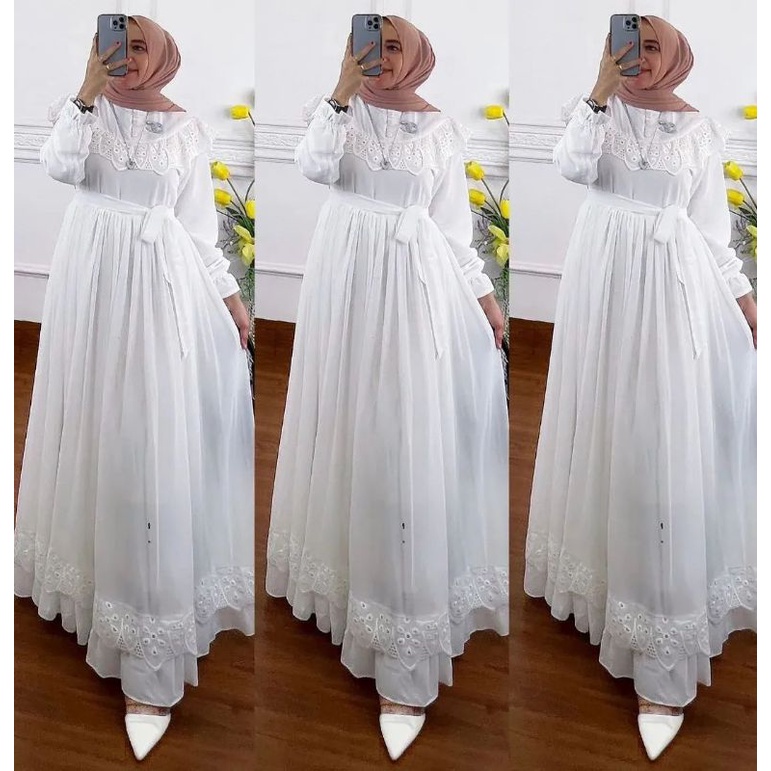 DRESS MALAYSIA RENDA FULL FURRING/RAUNA DRESS/GAMIS CERUTY BABYDOLL MIX RENDA BUSUI KANCING AKTIF/NARAYA DRESS/RACHEL DRESS CERUTY/FAR MOSLEMSTORE