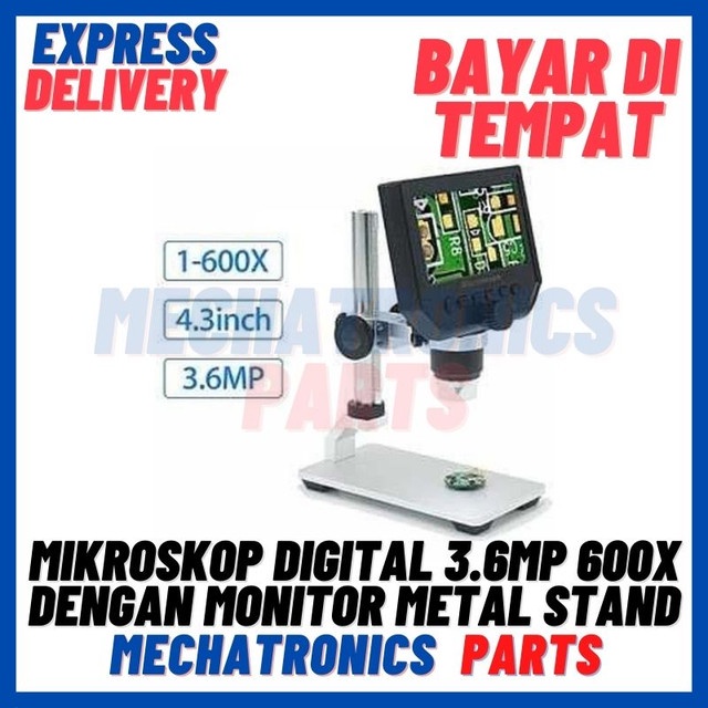 [HDT-9012] MIKROSKOP DIGITAL 3.6MP 600X DENGAN MONITOR METAL STAND