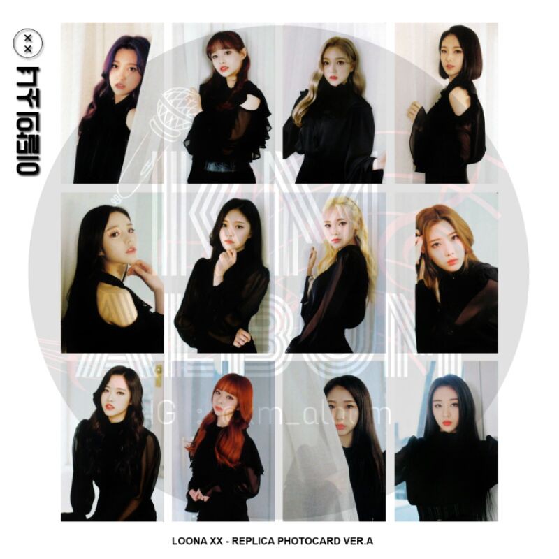 LOONA XX ALBUM REPLICA PHOTOCARD SET