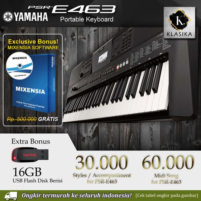 PSR E463 / PSRE463 / PSR E 463 Garansi Yamaha - Keyboard penerus e453 Kualitas Terbaik