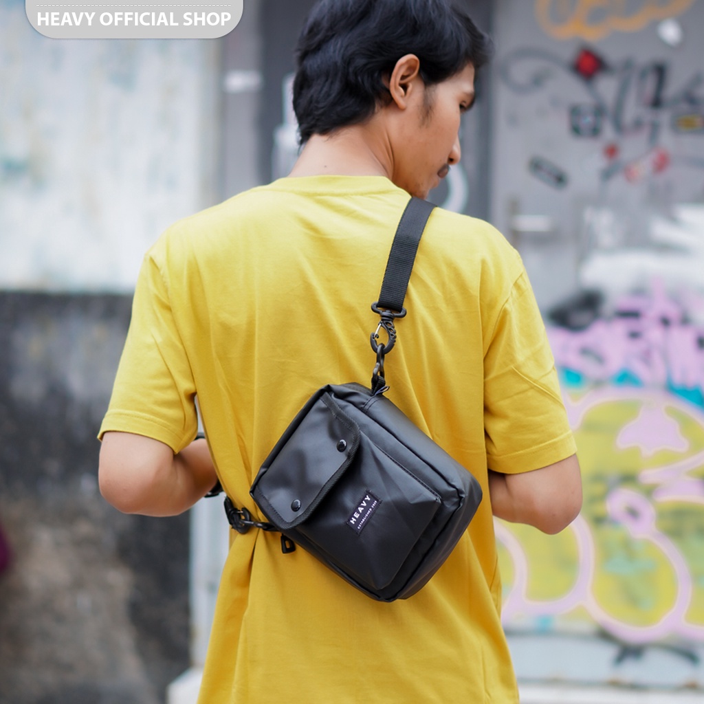 Tas Selempang Pria Heavy Original Siggler Series Waterproof ~ Heavy Slingbag Premium Distro