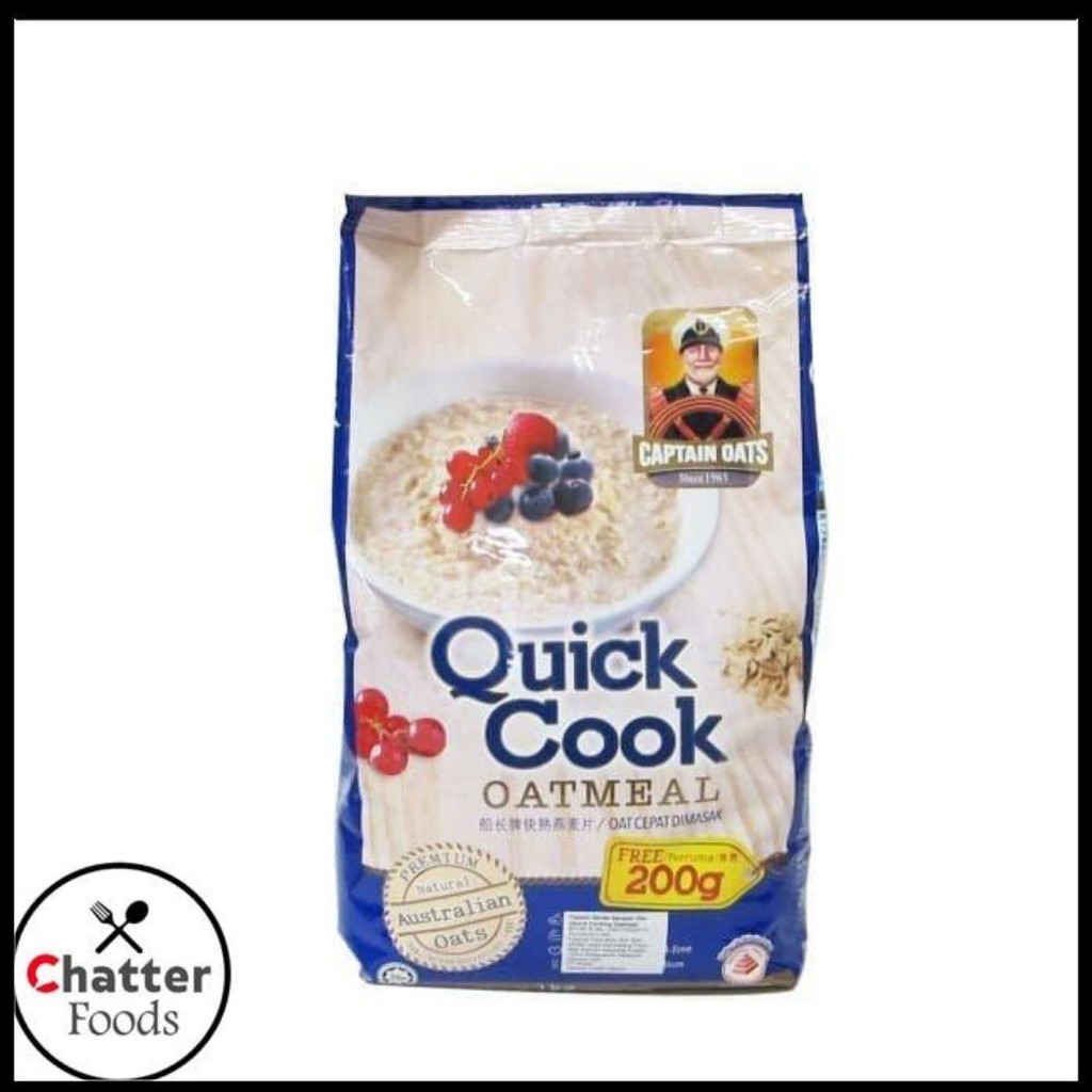 

Captain Oats Quick Cook Oatmeal / Bubur Gandum Instant